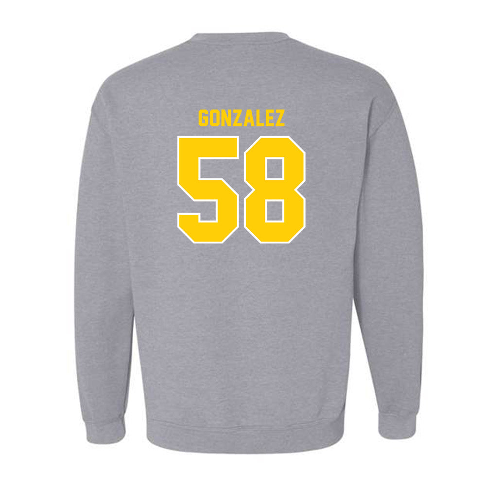 Michigan Tech - NCAA Football : Adrian Gonzalez - Generic Shersey Crewneck Sweatshirt-1