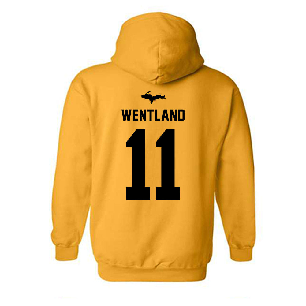 Michigan Tech - NCAA Women's Soccer : Marissa Wentland - Generic Shersey Hooded Sweatshirt
