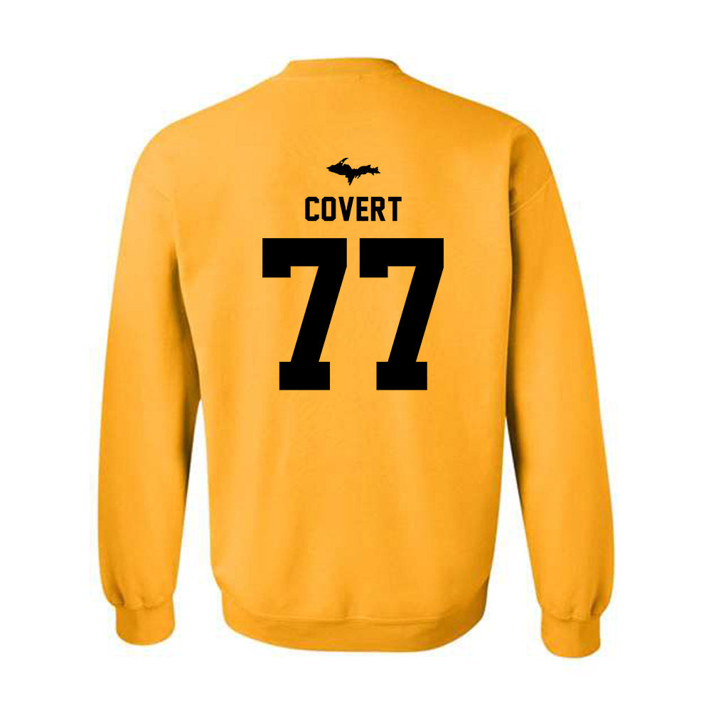 Michigan Tech - NCAA Football : Andrew Covert - Generic Shersey Crewneck Sweatshirt