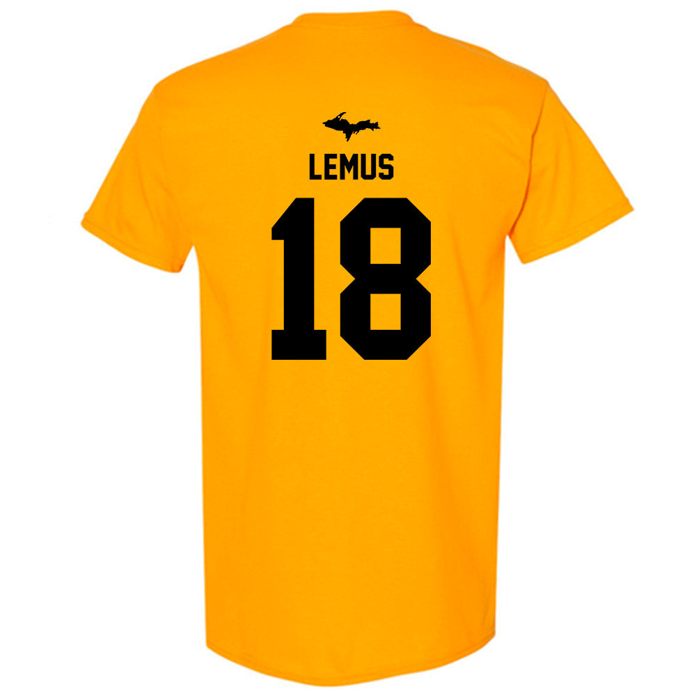 Michigan Tech - NCAA Football : Christopher Lemus - Generic Shersey T-Shirt-1