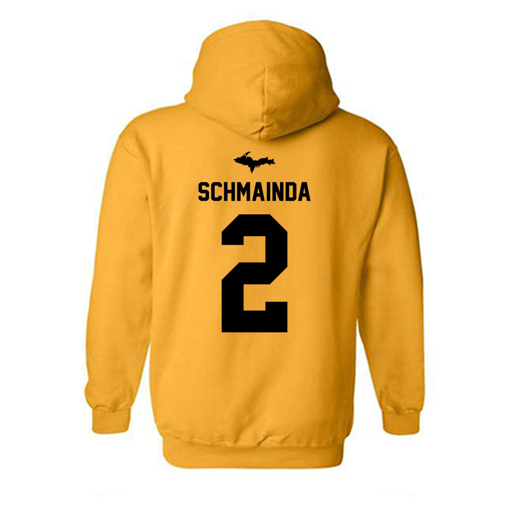 Michigan Tech - NCAA Men's Basketball : Matthew Schmainda Schmainda - Generic Shersey Hooded Sweatshirt