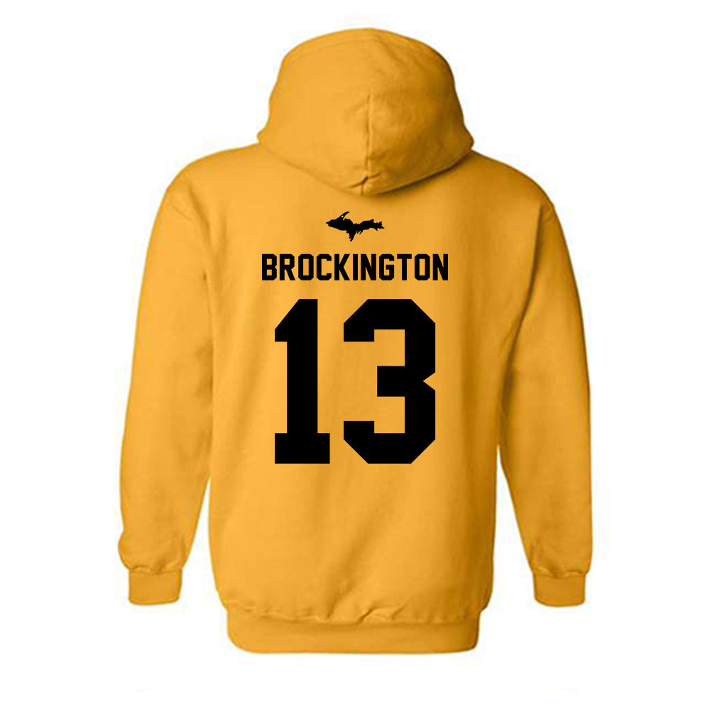 Michigan Tech - NCAA Women's Soccer : Havanah Brockington - Generic Shersey Hooded Sweatshirt-1