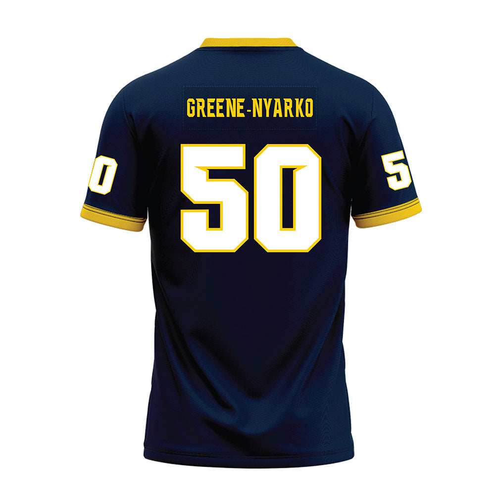 Toledo - NCAA Football : Raphael Greene-Nyarko - Blue Premium Football Jersey-1