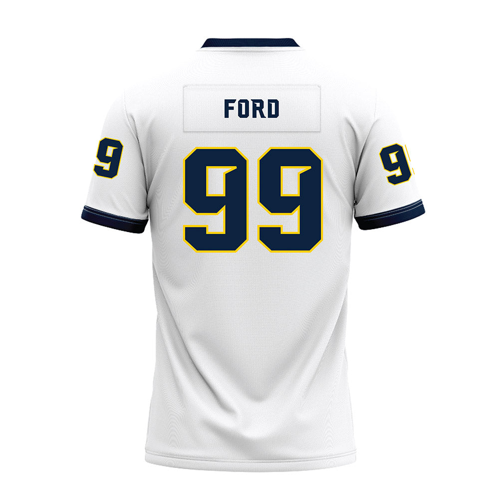 Toledo - NCAA Football : Travion Ford - White Premium Football Jersey-1