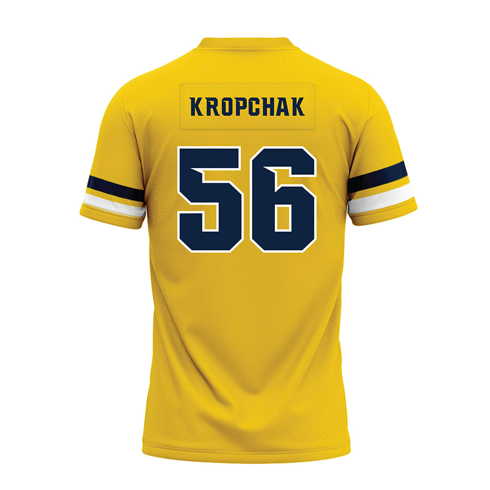 Toledo - NCAA Football : Jacob Kropchak - Gold Premium Football Jersey