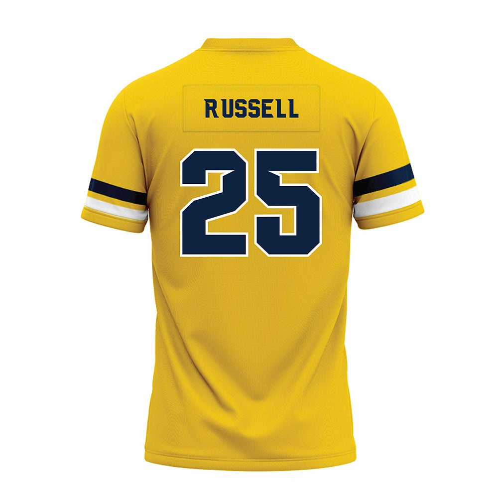 Toledo - NCAA Football : Tyrell Russell - Gold Premium Football Jersey-1