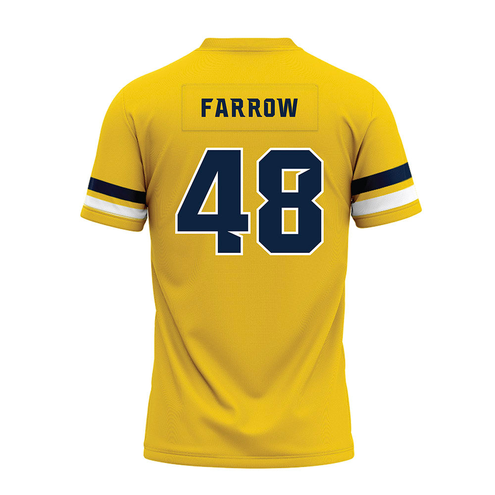 Toledo - NCAA Football : Jordin Farrow - Gold Premium Football Jersey-1