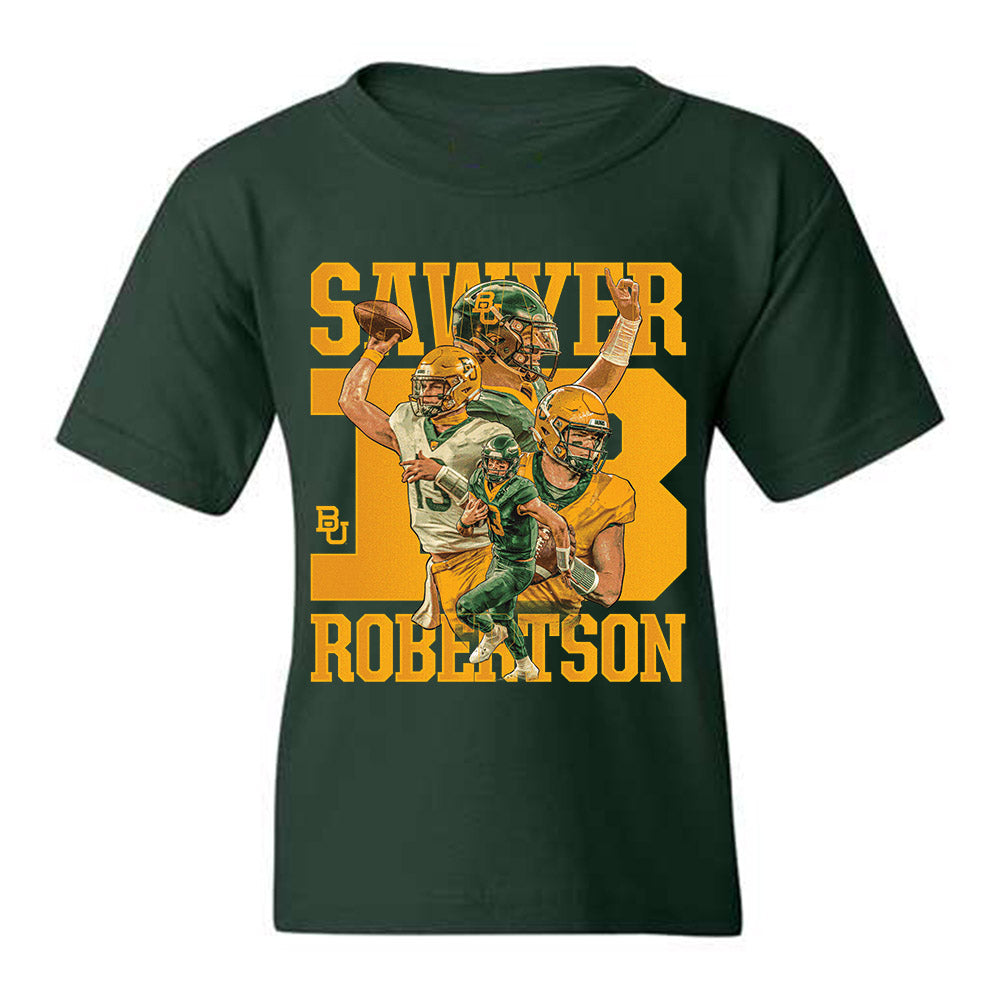 Baylor - NCAA Football : Sawyer Robertson - Youth T-Shirt Player Collage