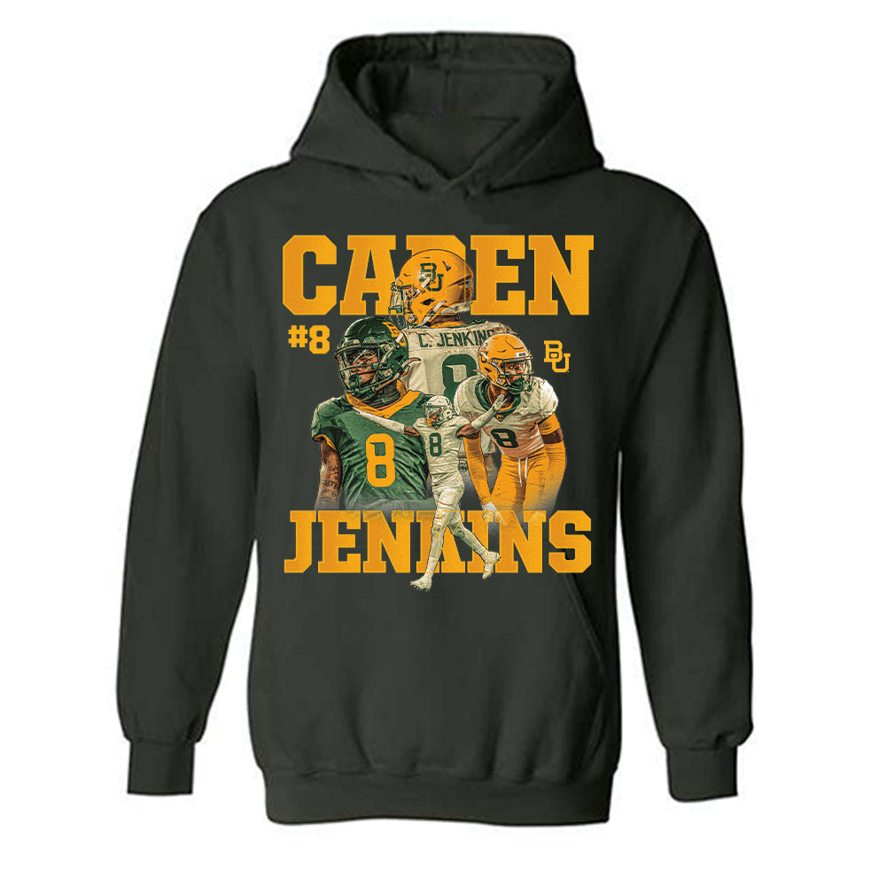 Baylor - NCAA Football : Caden Jenkins - Player collage Hooded Sweatshirt