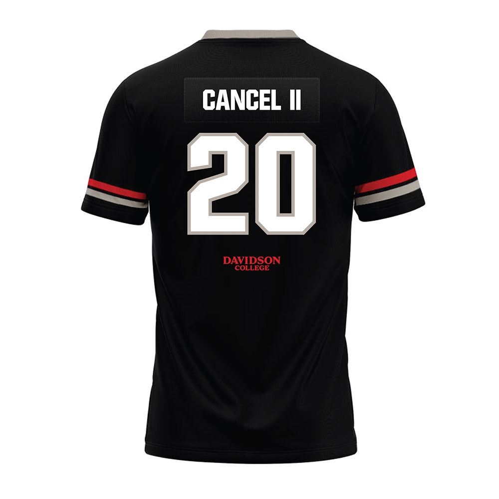 Davidson - NCAA Football : Quinton Cancel II - 2024 Black Premium Football Jersey