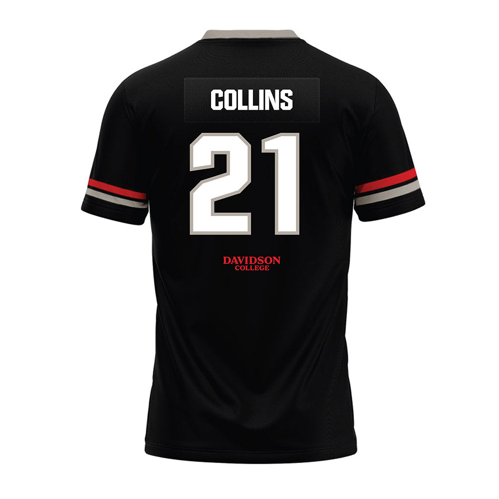 Davidson - NCAA Football : Caiden Collins - 2024 Black Premium Football Jersey-1