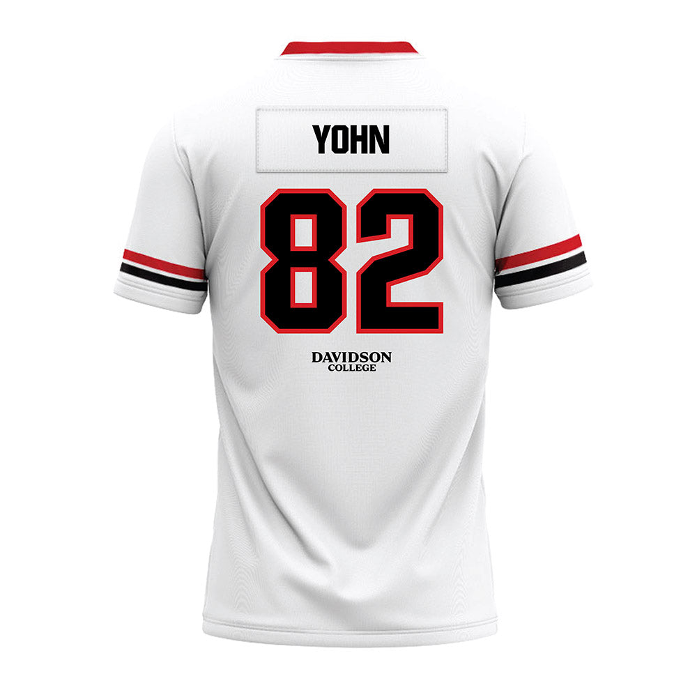 Davidson - NCAA Football : Gavin Yohn - 2024 White Premium Football Jersey