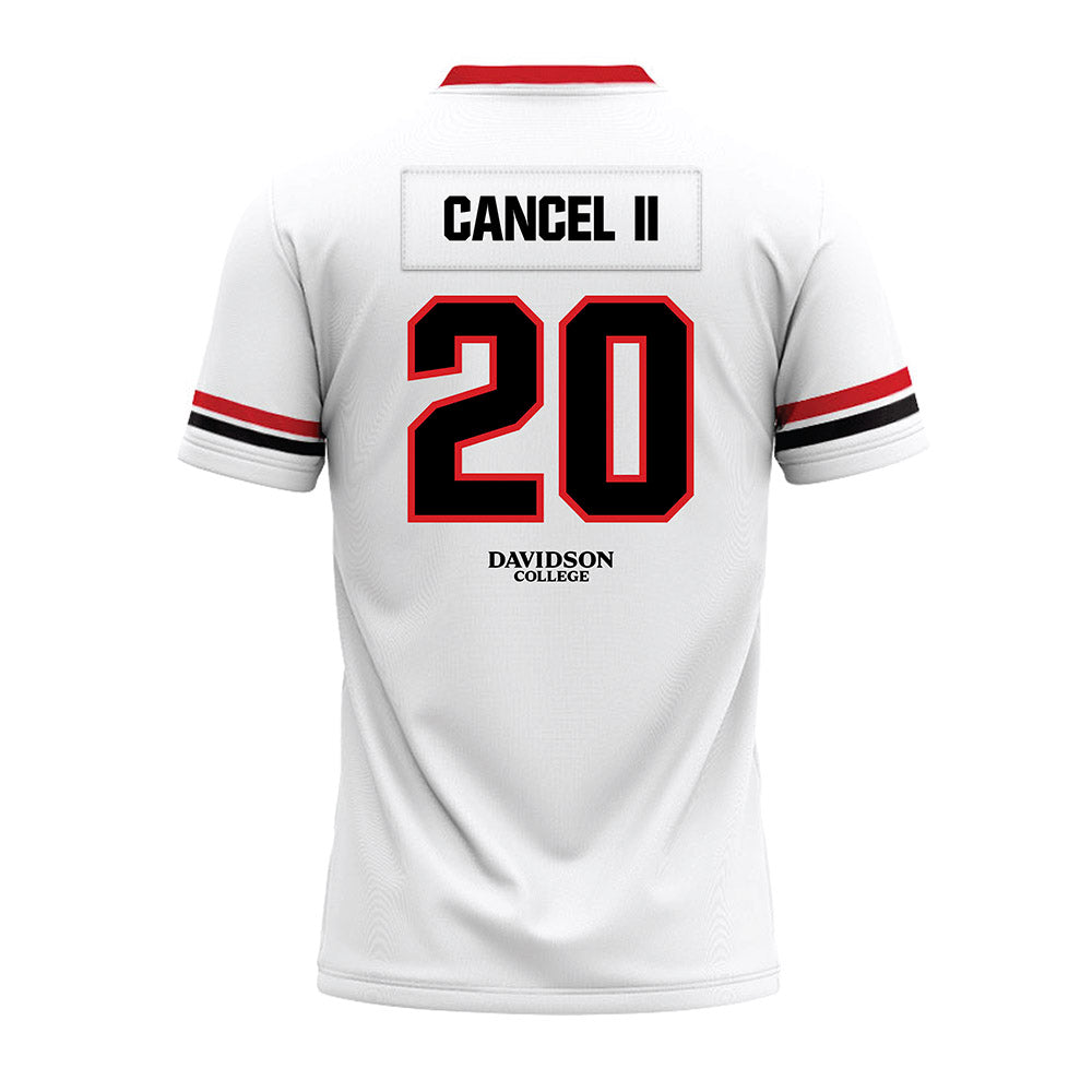 Davidson - NCAA Football : Quinton Cancel II - 2024 White Premium Football Jersey