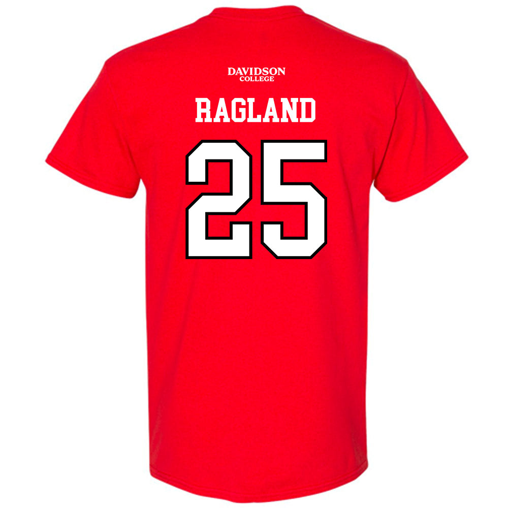 Davidson - NCAA Football : Shay Ragland - Orange T-Shirt-1