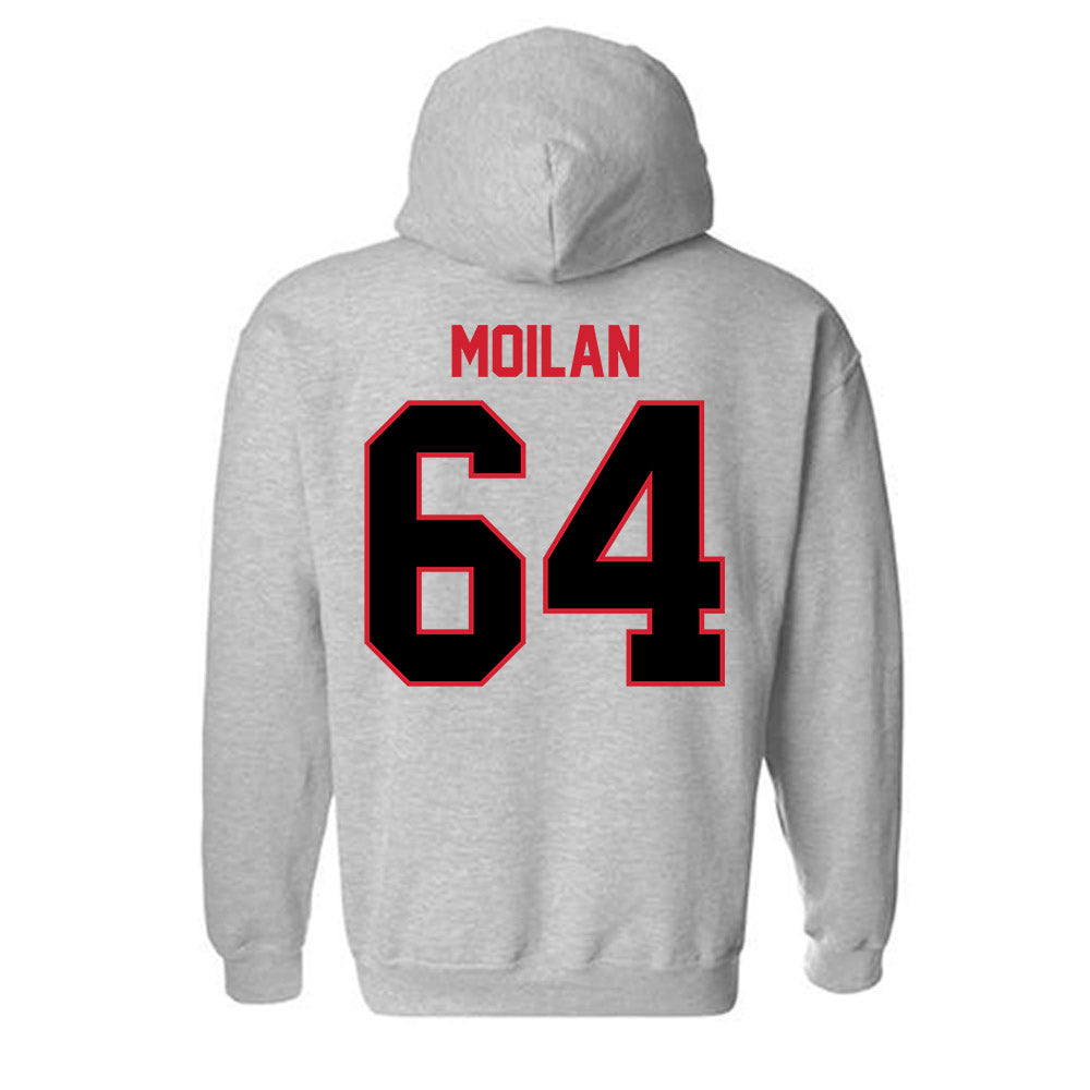 UCM - NCAA Football : RJ Moilan - Hooded Sweatshirt-1