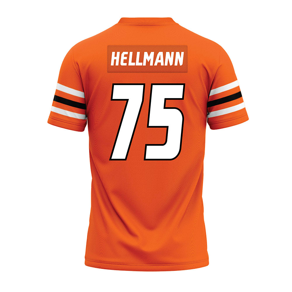 Idaho State - NCAA Football : Jake Hellmann - Orange Premium Football Jersey-1
