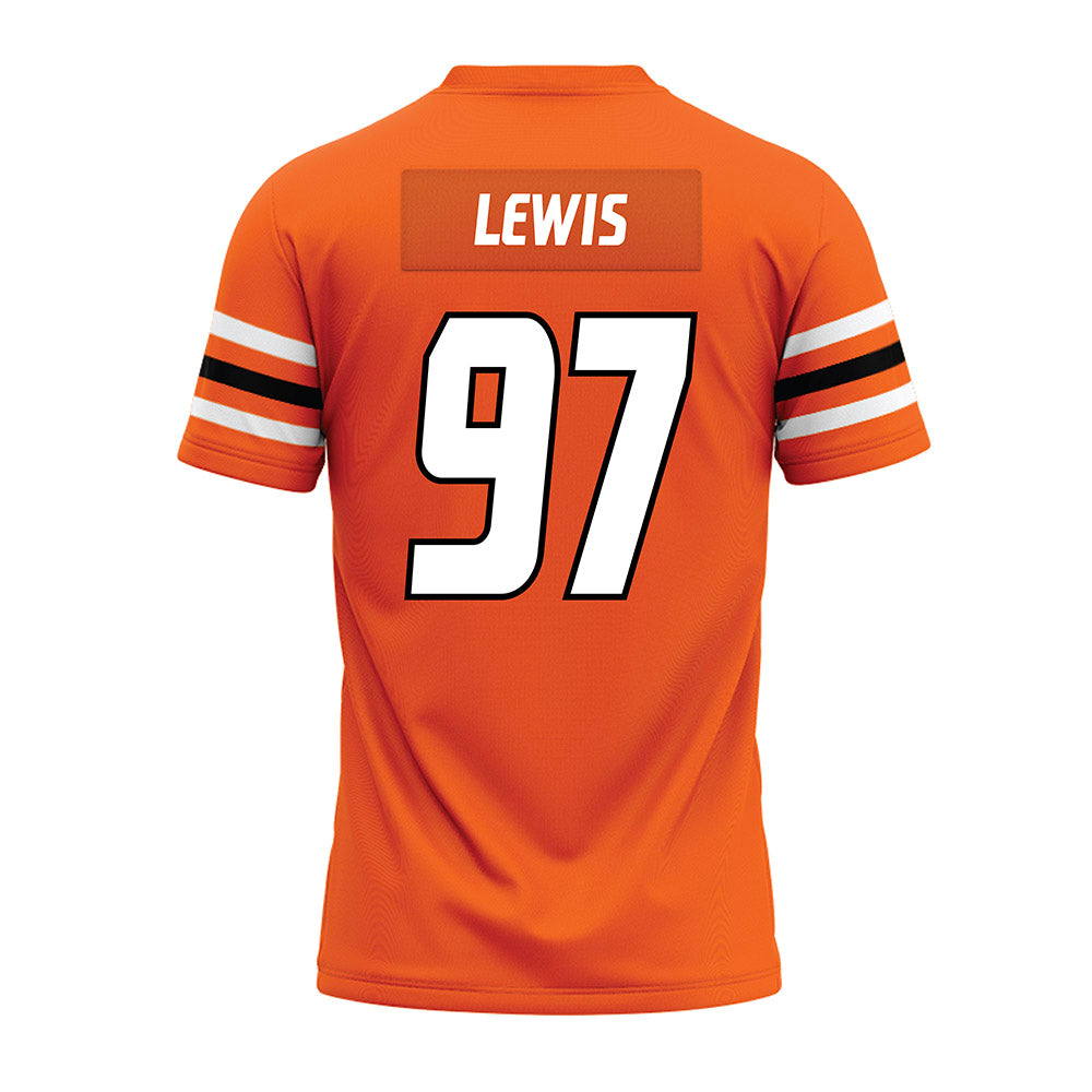 Idaho State - NCAA Football : Collin Lewis - Orange Premium Football Jersey-1