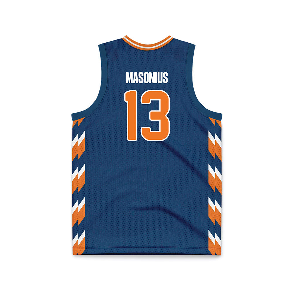 Bucknell - NCAA Women's Basketball : Hope Masonius - Blue Basketball Jersey-1