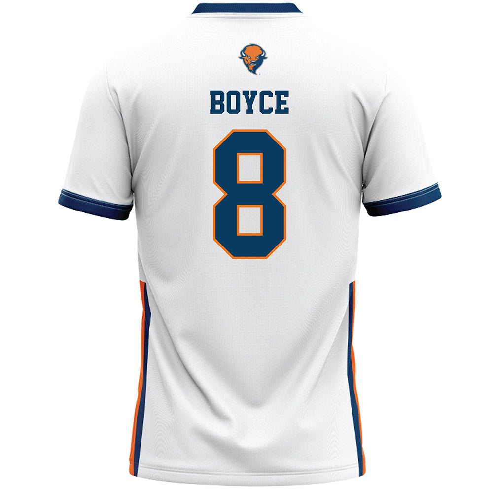 Bucknell - NCAA Women's Lacrosse : Allie Boyce - White Lacrosse Jersey -1
