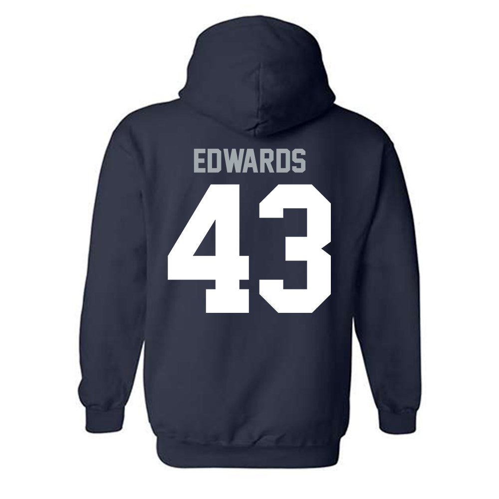 Utah State - NCAA Football : Owen Edwards - Classic Shersey Hooded Sweatshirt-1