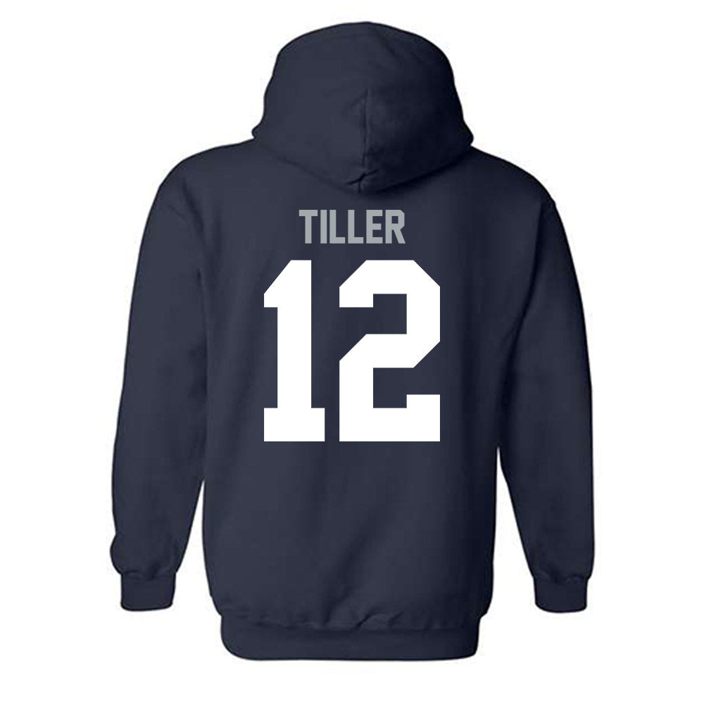 Utah State - NCAA Football : CJ Tiller - Classic Shersey Hooded Sweatshirt-1