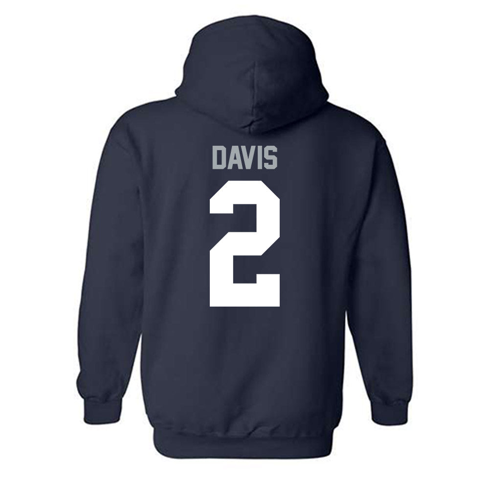 Utah State - NCAA Football : Miles Davis - Classic Shersey Hooded Sweatshirt-1
