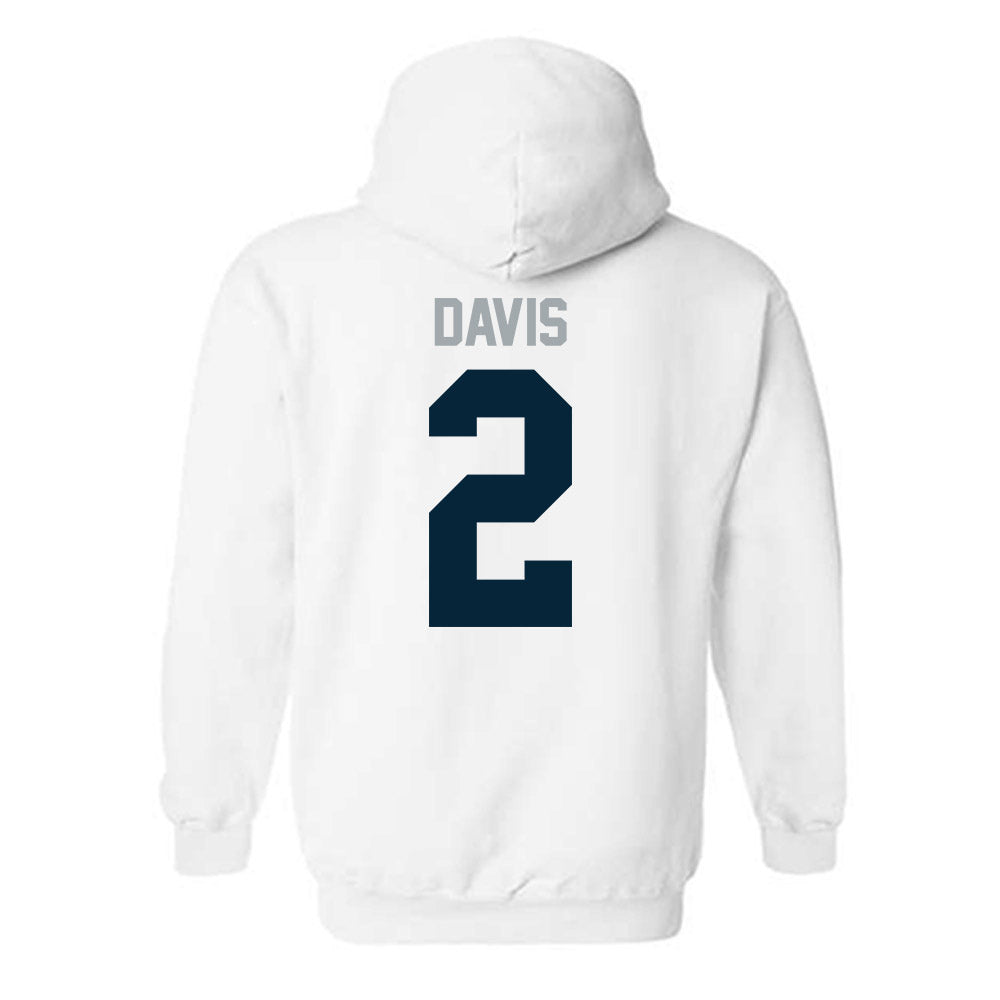 Utah State - NCAA Football : Miles Davis - Classic Shersey Hooded Sweatshirt-1