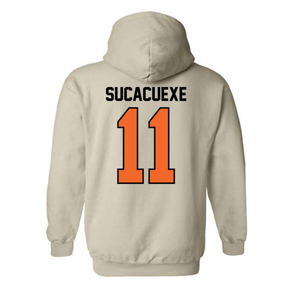 Idaho State - NCAA Women's Basketball : Milena Sucacuexe - Classic Shersey Hooded Sweatshirt-1