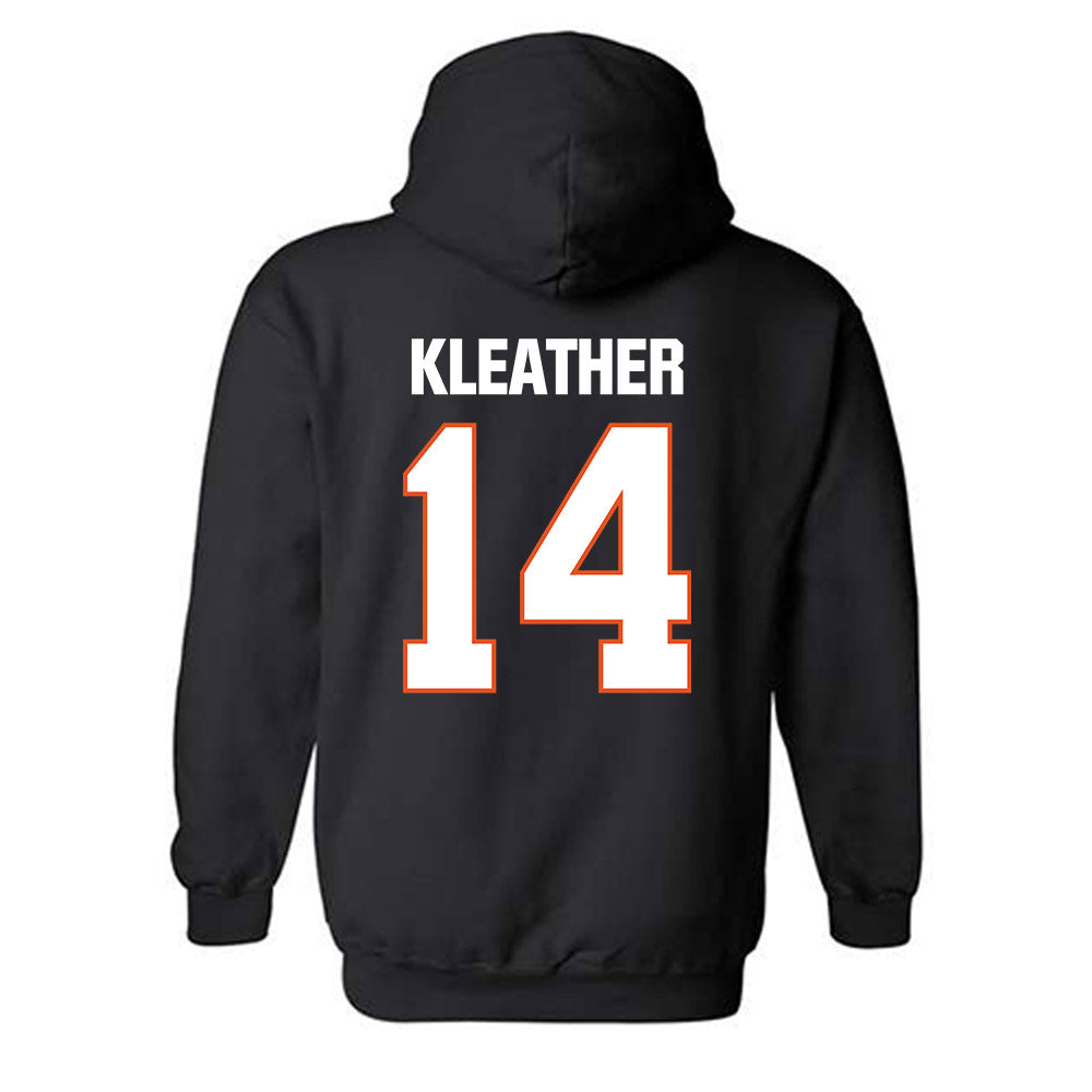 BGSU - NCAA Football : Jackson Kleather - Classic Shersey Hooded Sweatshirt-1