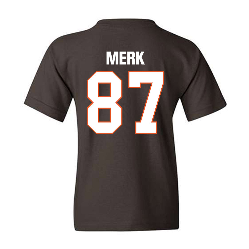 BGSU - NCAA Football : Jared Merk - Classic Shersey Youth T-Shirt-1