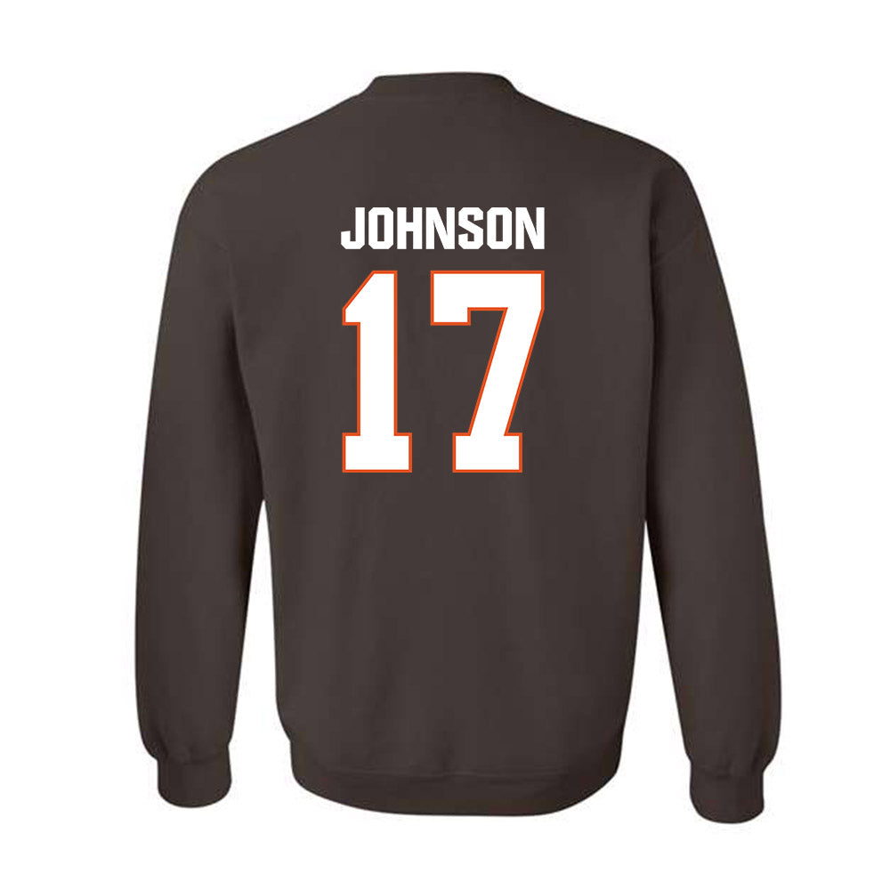 BGSU - NCAA Football : Trey Johnson - Classic Shersey Crewneck Sweatshirt-1
