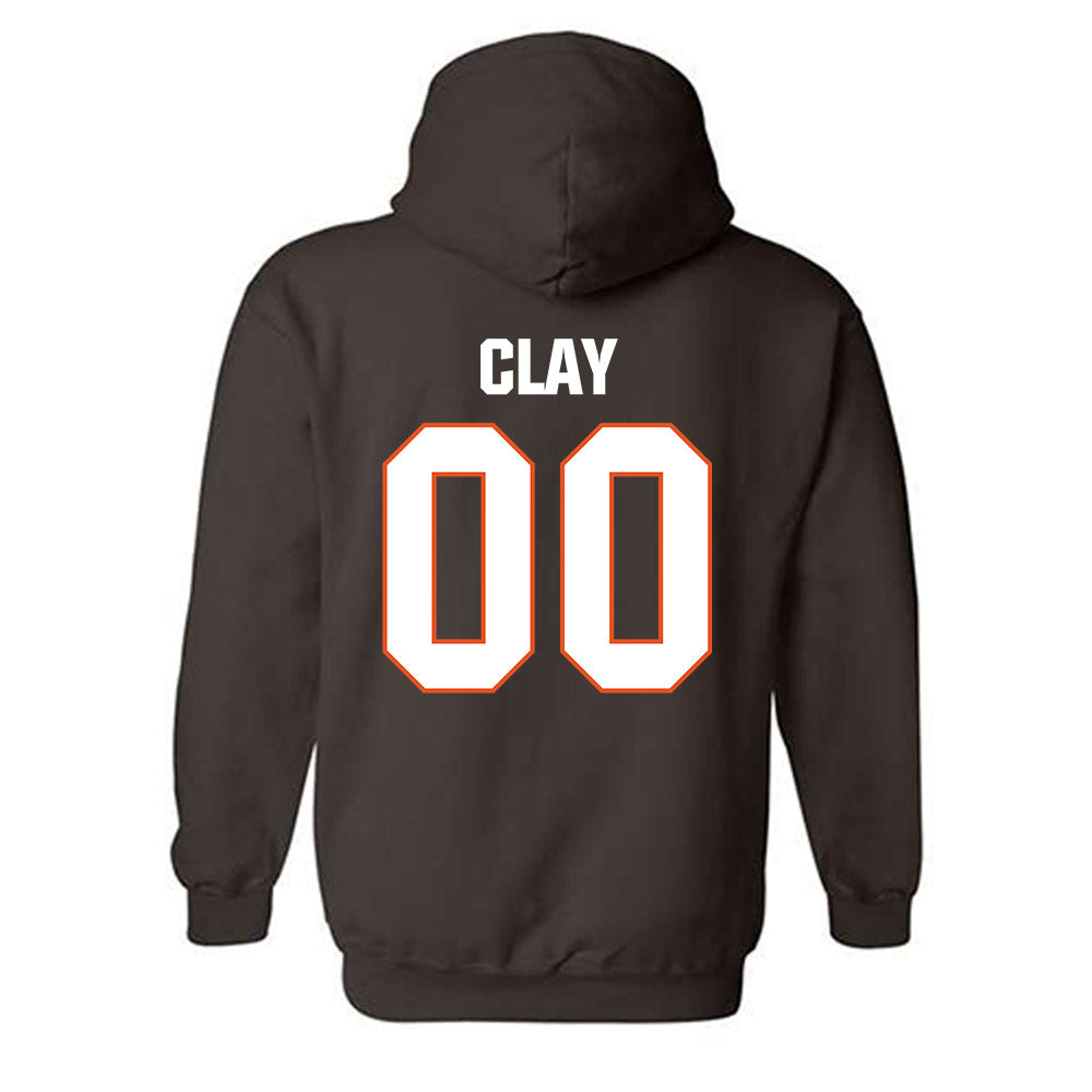 BGSU - NCAA Football : Austin Clay - Classic Shersey Hooded Sweatshirt-1
