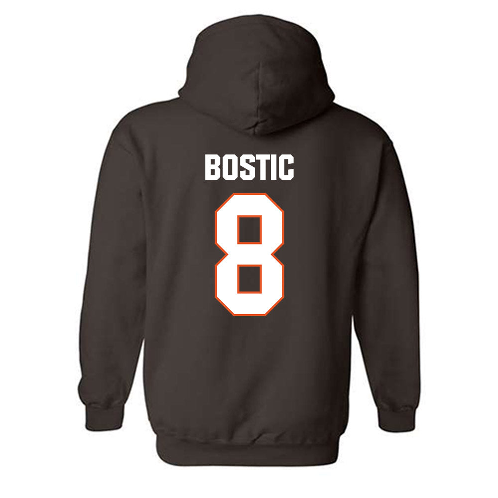 BGSU - NCAA Football : JayQuan Bostic - Classic Shersey Hooded Sweatshirt-1