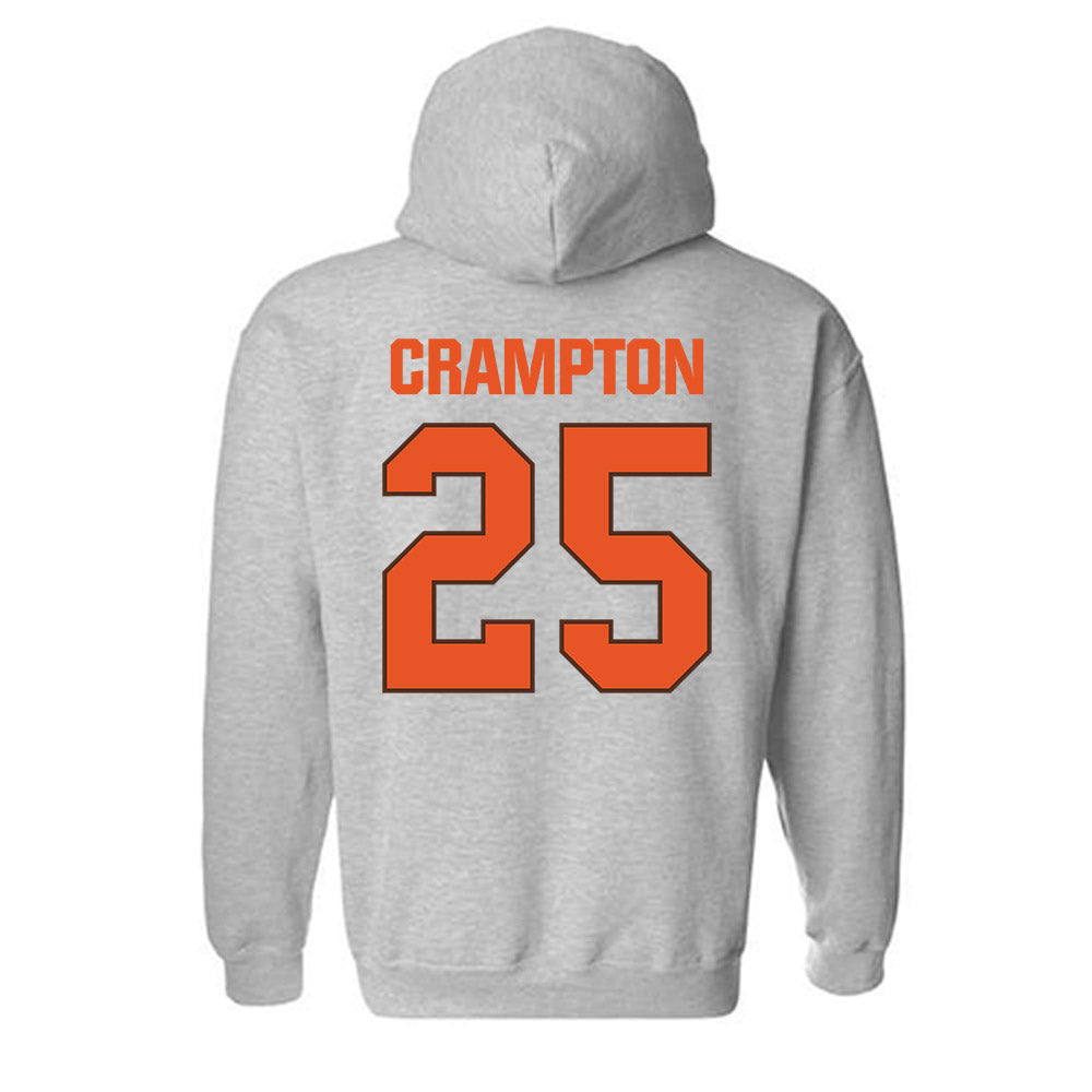 BGSU - NCAA Men's Ice Hockey : Brayden Crampton - Classic Shersey Hooded Sweatshirt-1