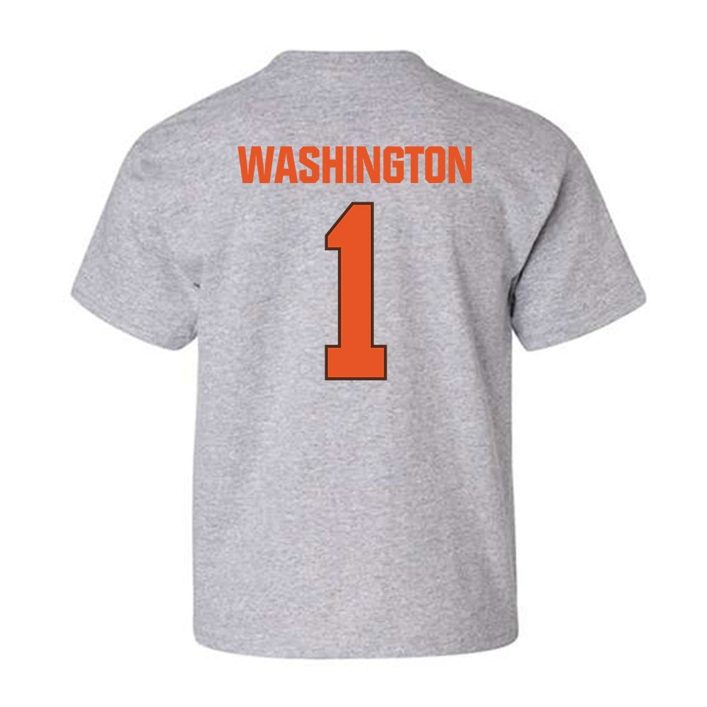 BGSU - NCAA Football : Keyon Washington - Classic Shersey Youth T-Shirt-1