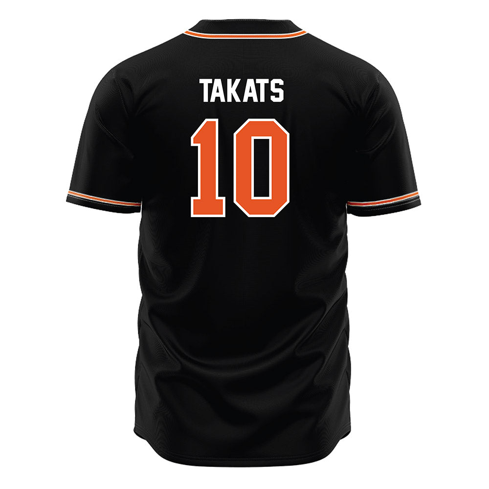 BGSU - NCAA Baseball : TJ Takats - Black Jersey-1