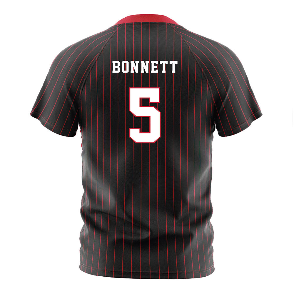Seattle - NCAA Women's Soccer : Bella Bonnett - Black Red Stripe Soccer Jersey