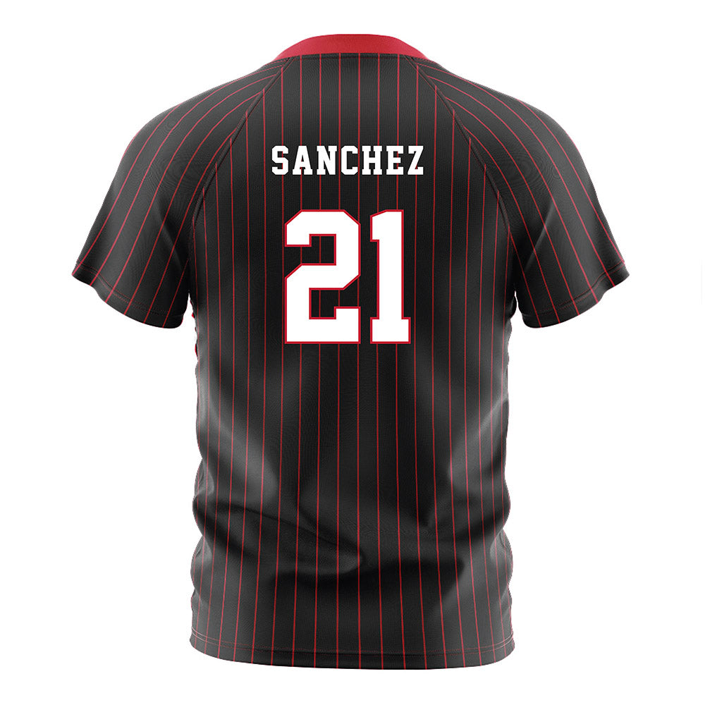 Seattle - NCAA Women's Soccer : Emma Sanchez - Black Red Stripe Soccer Jersey