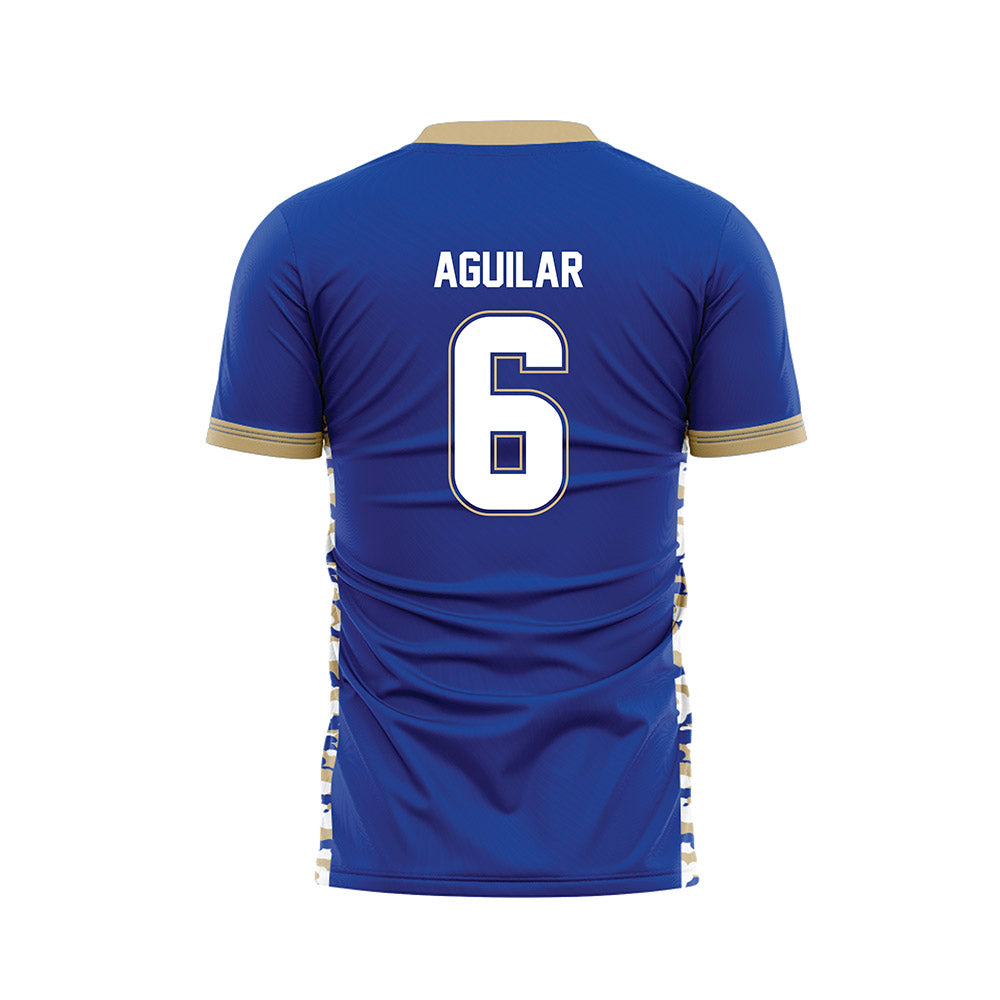 Tulsa - NCAA Men's Soccer : jared aguilar - Blue Soccer Jersey