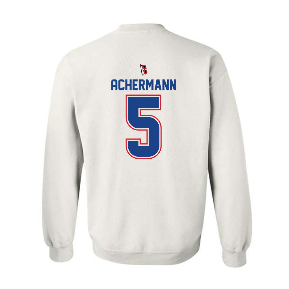 Tulsa - NCAA Men's Soccer : Luc Achermann - Replica Shersey Crewneck Sweatshirt-1