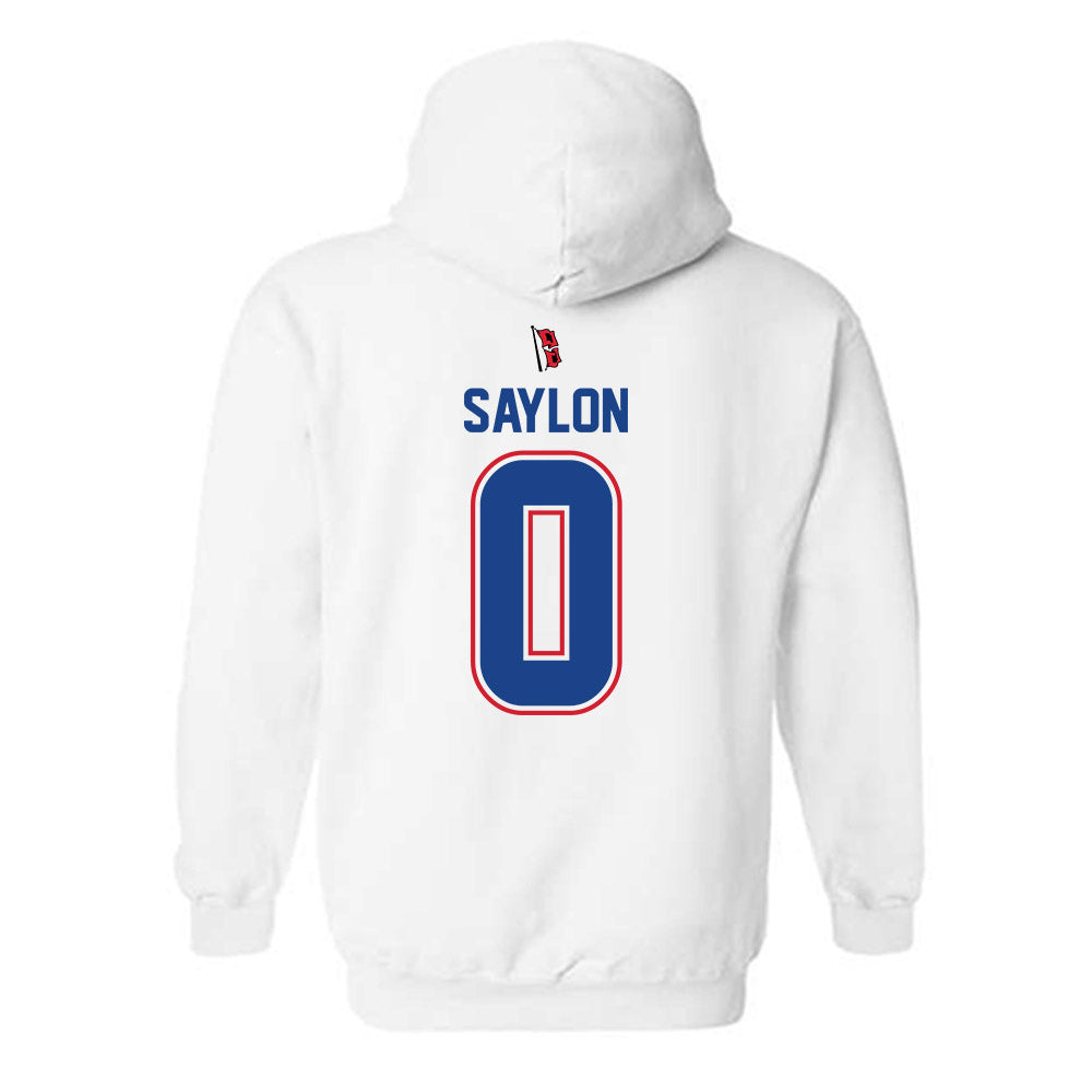 Tulsa - NCAA Men's Soccer : Carlito Saylon - White Hooded Sweatshirt