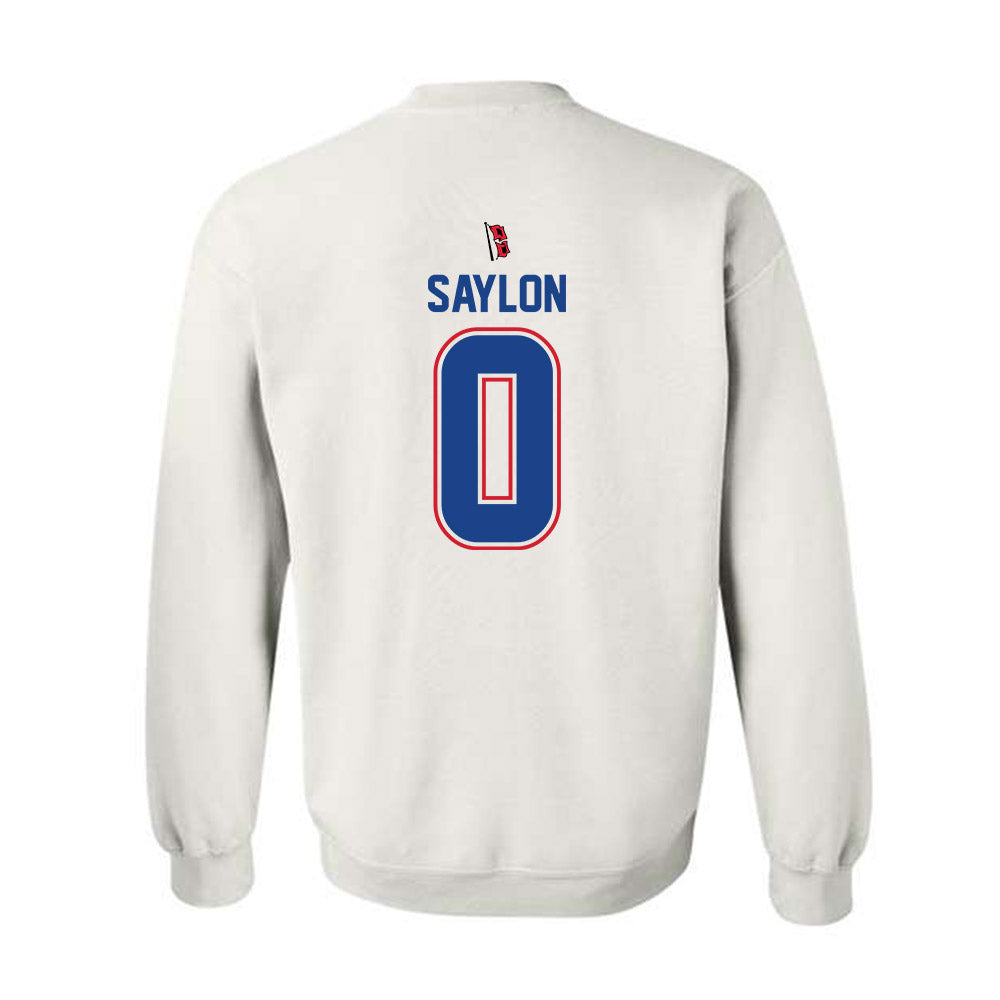 Tulsa - NCAA Men's Soccer : Carlito Saylon - White Crewneck Sweatshirt