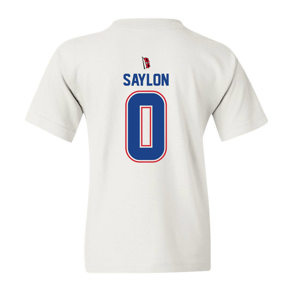 Tulsa - NCAA Men's Soccer : Carlito Saylon - White Youth T-Shirt
