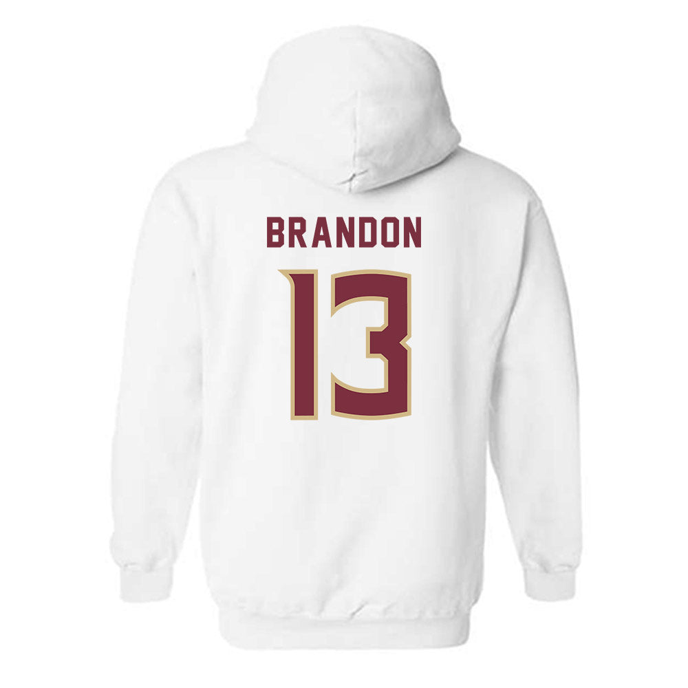 FSU - NCAA Women's Soccer : Mya Brandon - Replica Shersey Hooded Sweatshirt-1