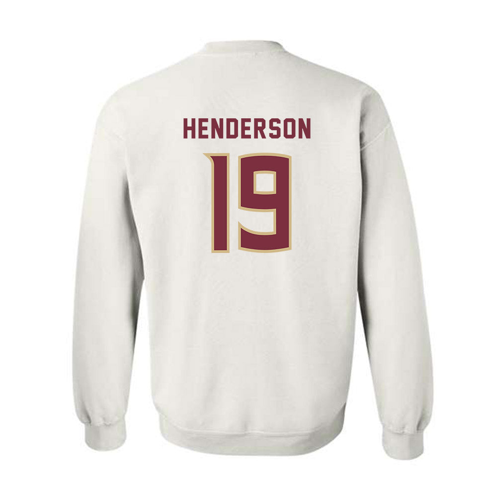 FSU - NCAA Women's Soccer : Ashley Henderson - Replica Shersey Crewneck Sweatshirt-1