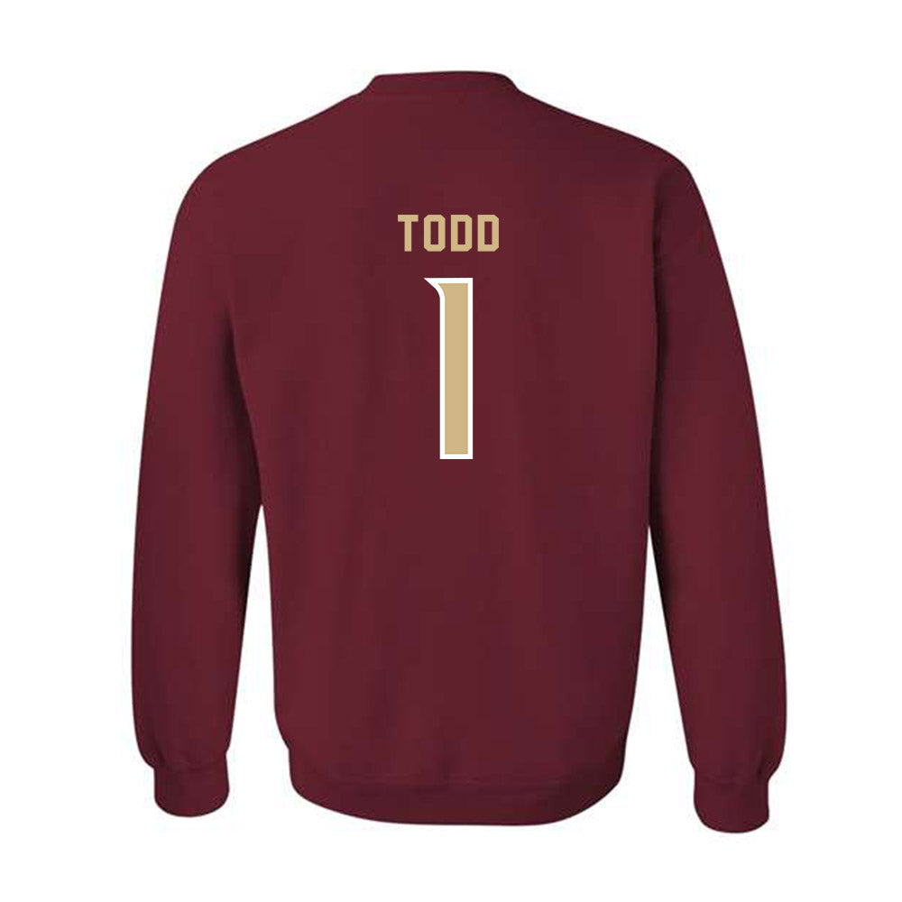 FSU - NCAA Women's Soccer : Adelyn Todd - Garnet Replica Shersey Crewneck Sweatshirt