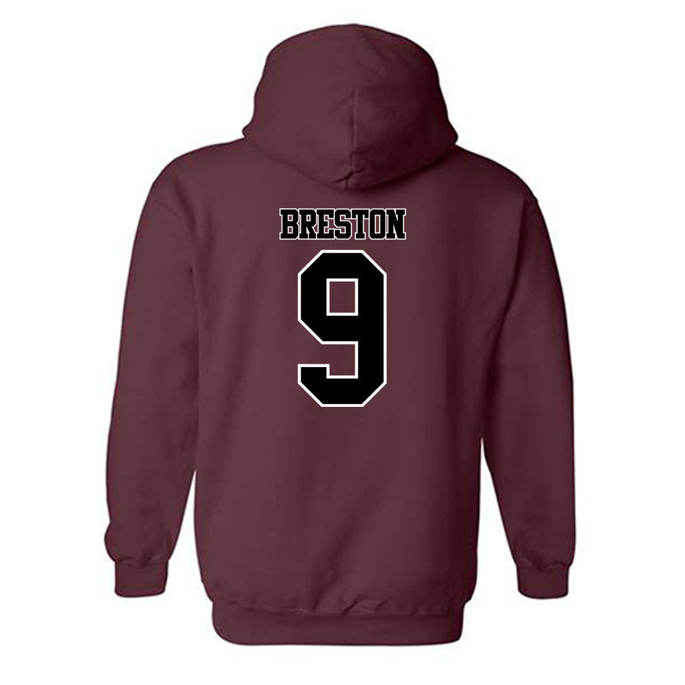 Montana - NCAA Football : Justus Breston - Classic Shersey Hooded Sweatshirt-1