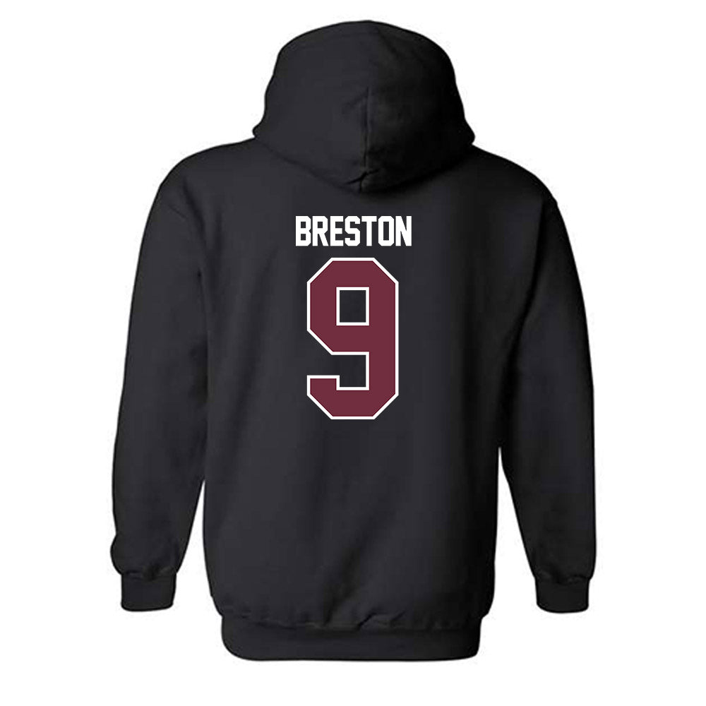 Montana - NCAA Football : Justus Breston - Classic Shersey Hooded Sweatshirt-1