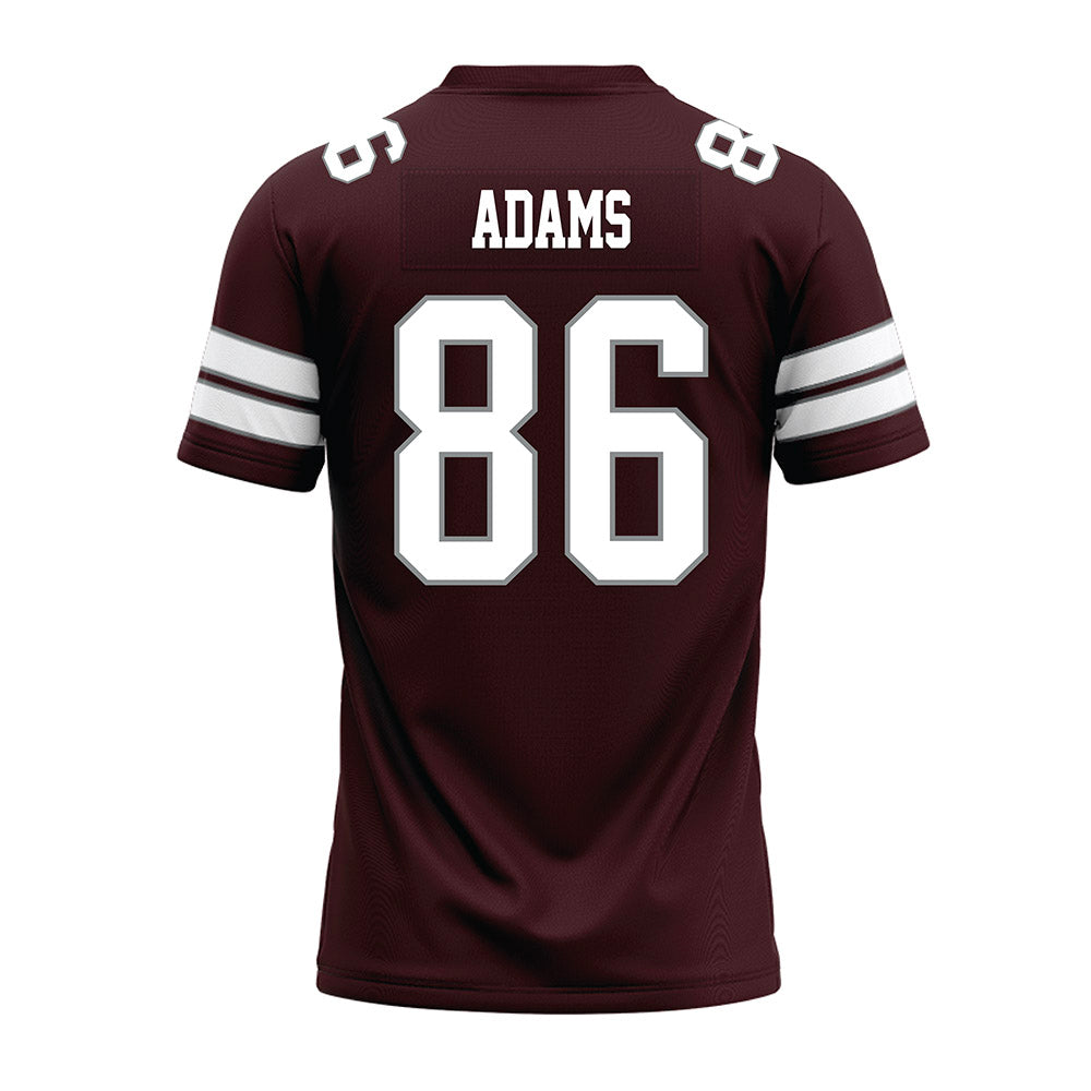 Montana - NCAA Football : Weston Adams - Maroon Premium Football Jersey-1