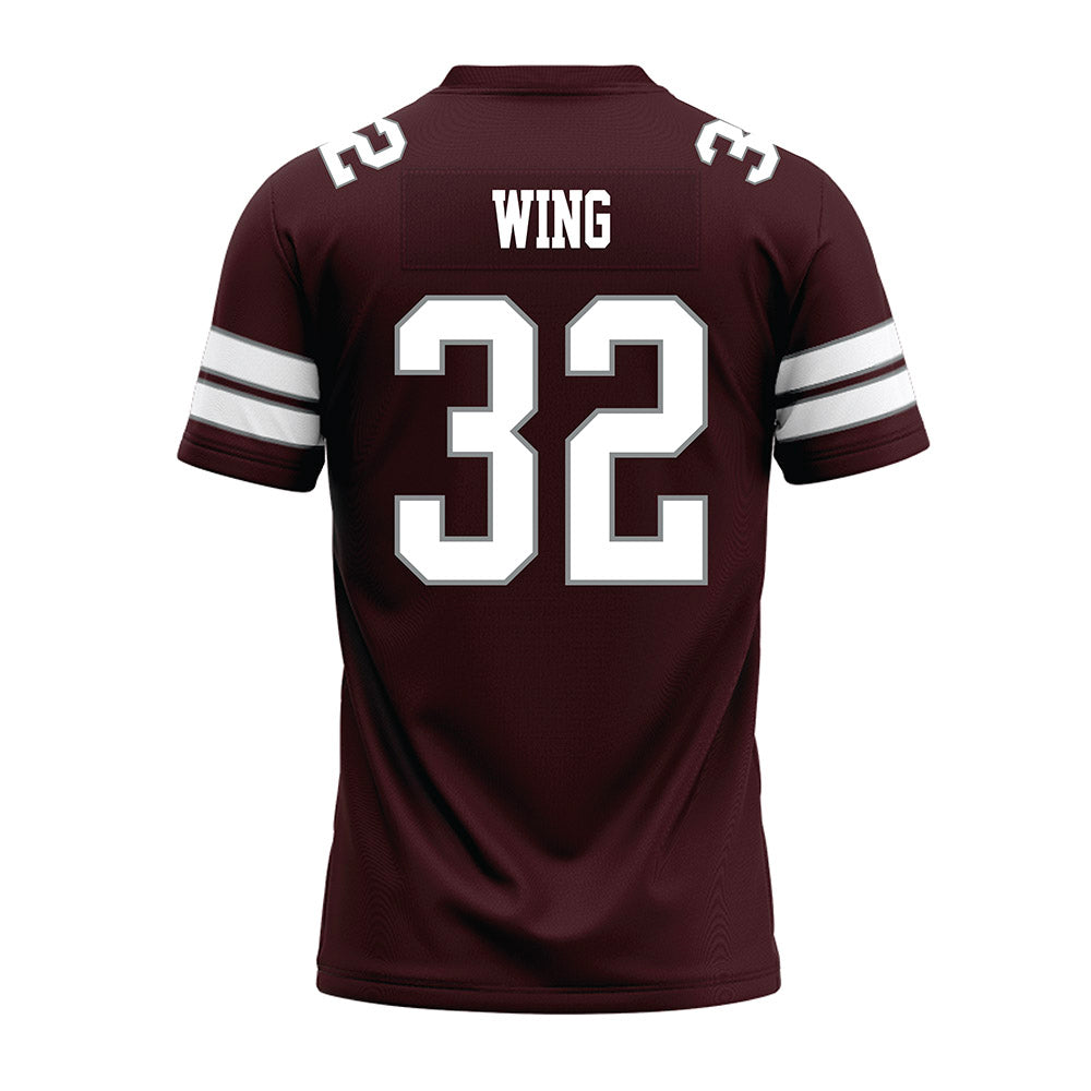 Montana - NCAA Football : Peyton Wing - Maroon Premium Football Jersey-1